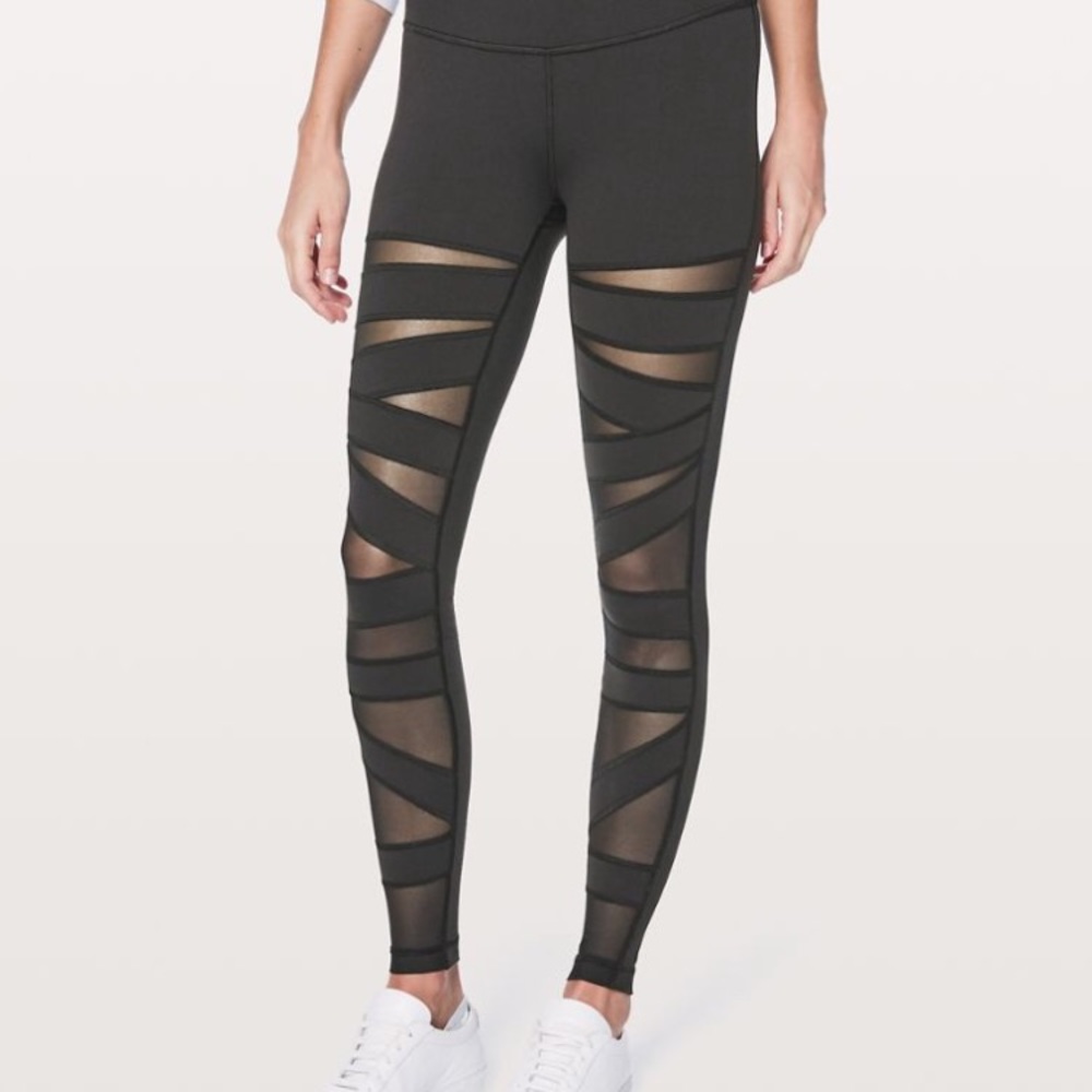 Lululemon Wunder Under Pant (high rise) tech mesh